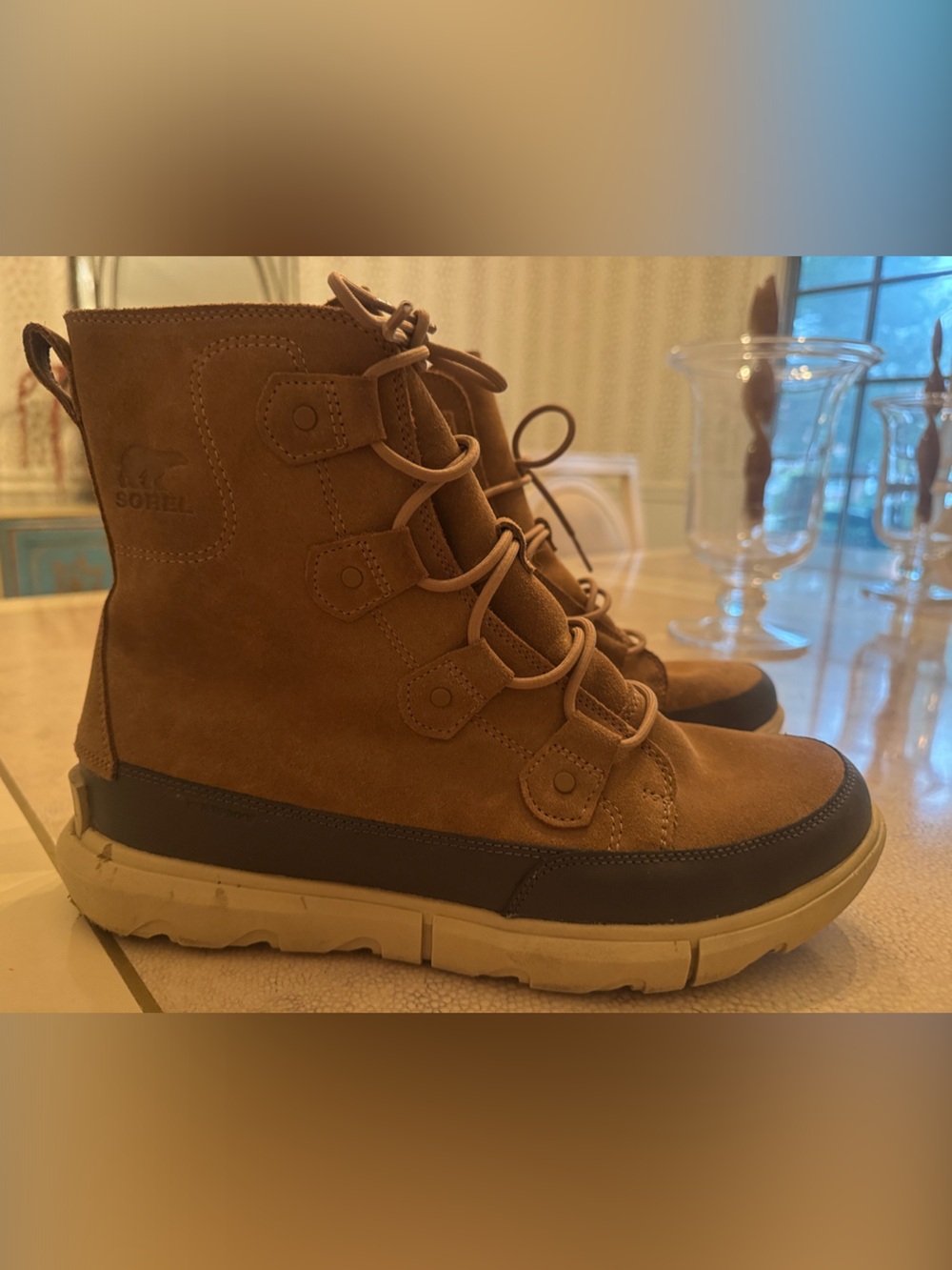 Sorel Tan/Brown Waterproof Lace-Up Men's Snow Boot